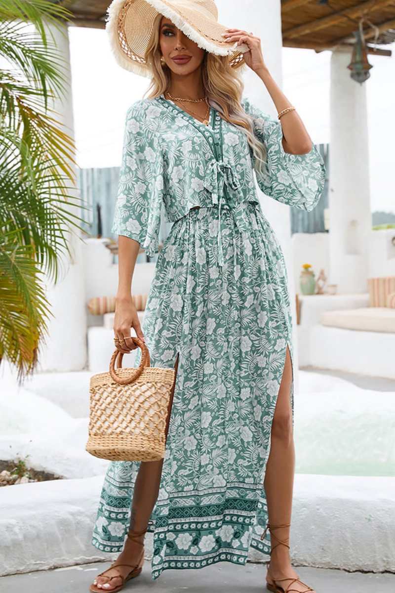 Beach Vacation Boho Skirt Sets