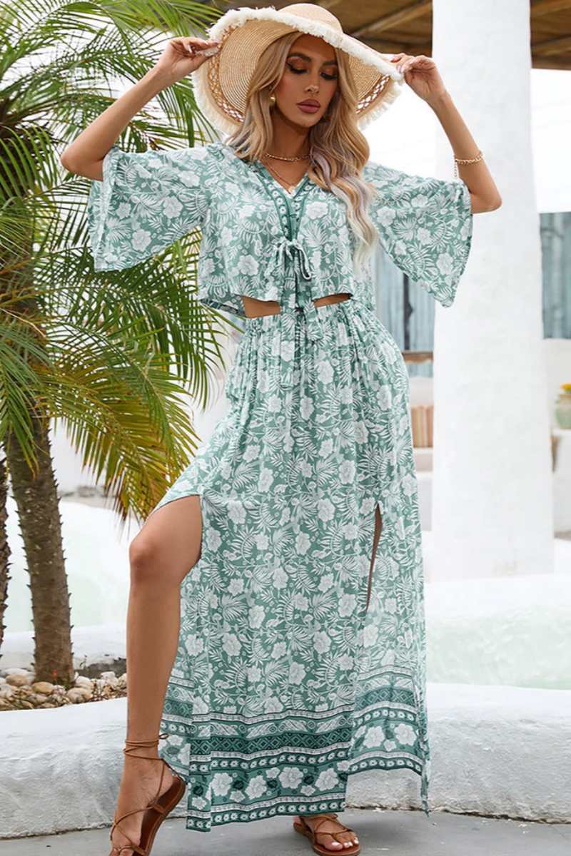 Beach Vacation Boho Skirt Sets