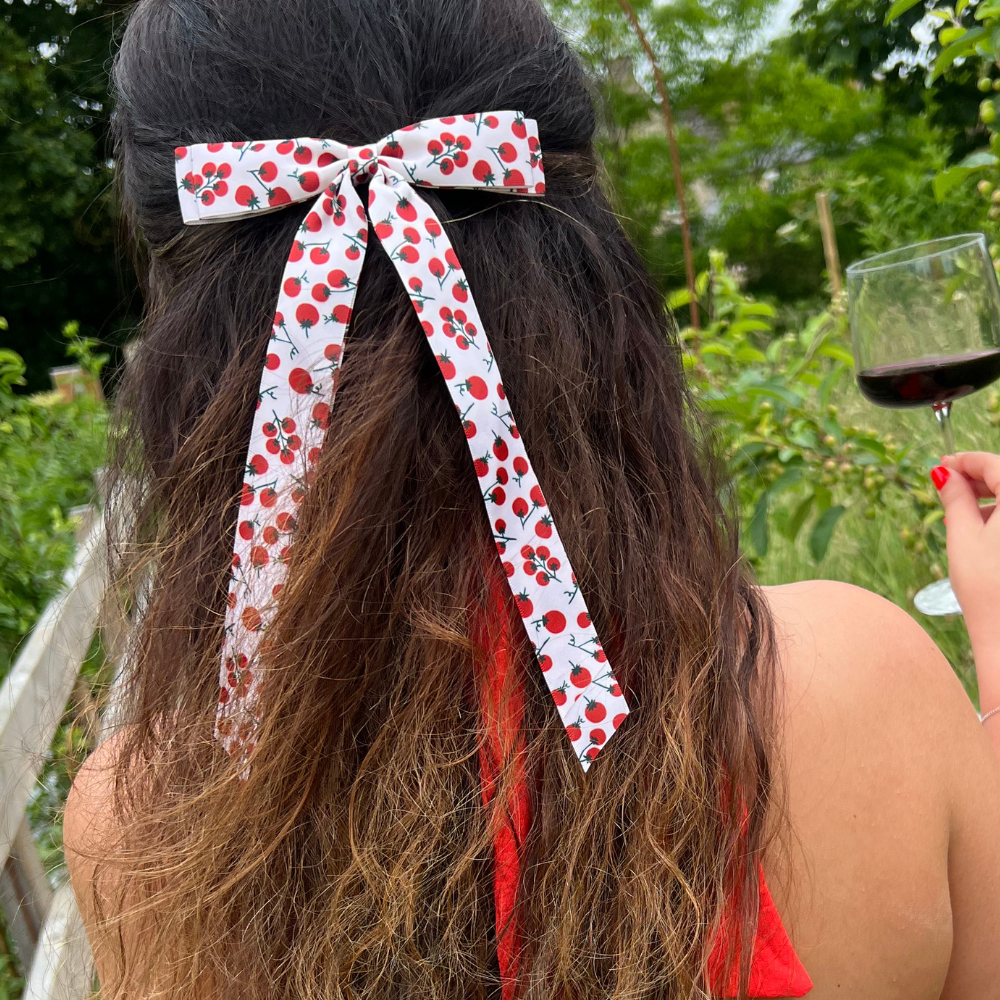 Ribbon Bow Clip - Salsa Club