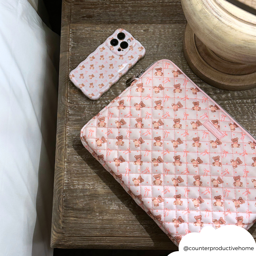 Kapitone Thea Teddy Dizüstü Bilgisayar Kılıfı