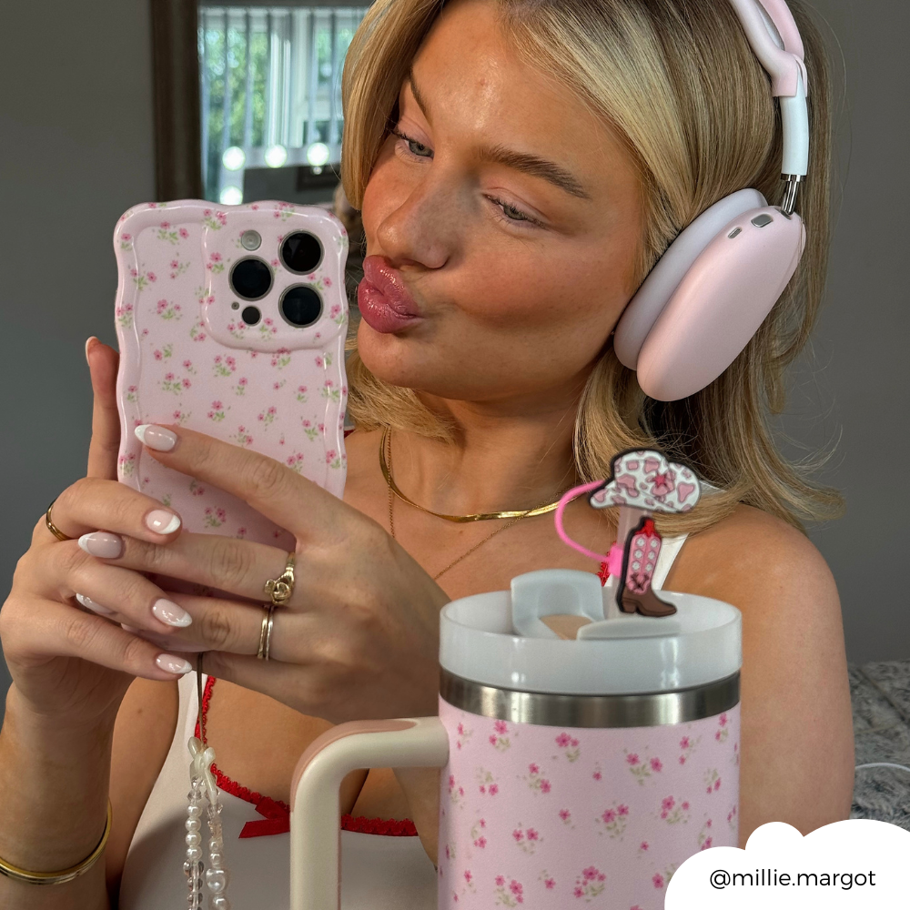 Kovboy Kız Temalı Hasır Kılıf