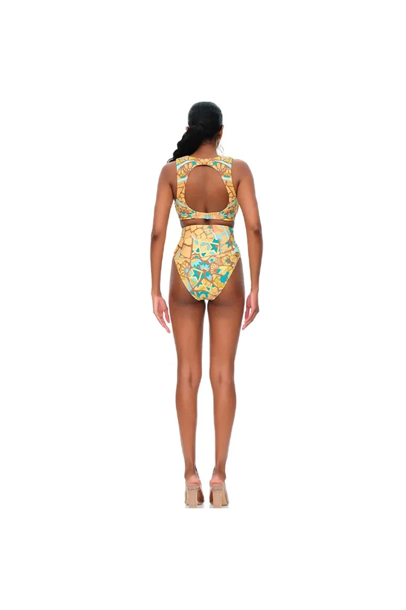 Boho Tassel Tribal Print Bikini Set