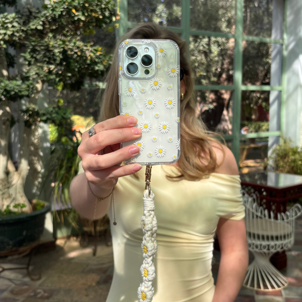 Şeffaf Telefon Kılıfı - Papatya