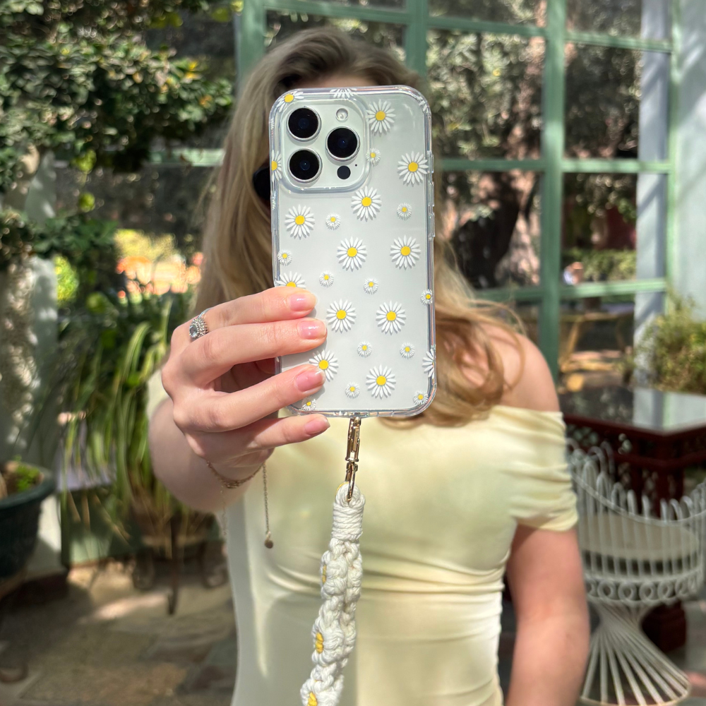 Şeffaf Telefon Kılıfı - Papatya