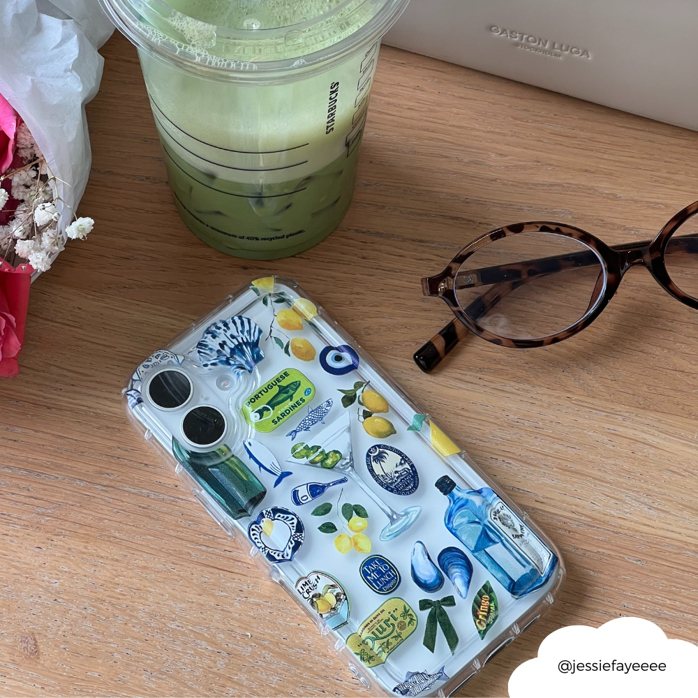 Şeffaf Telefon Kılıfı - Martini Sahili