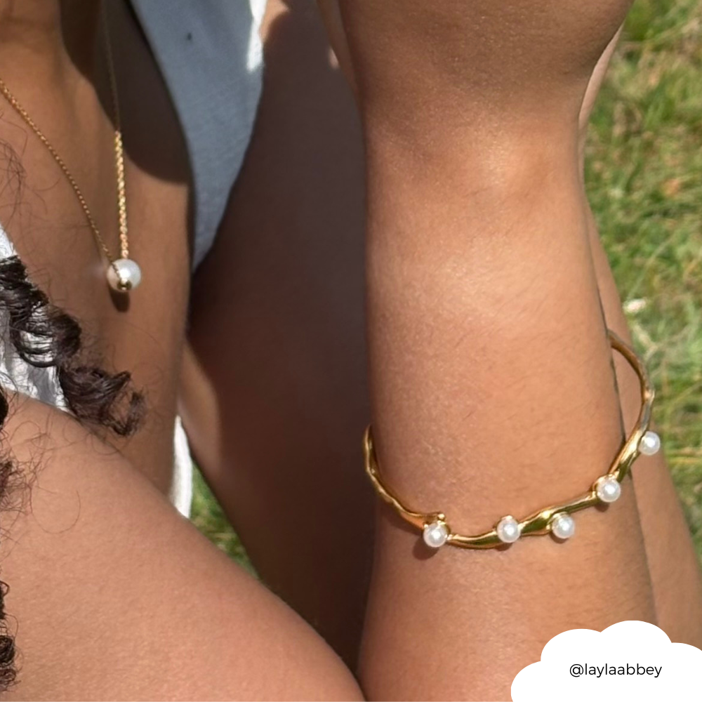 İstiridye İncisi Asma Bileklik