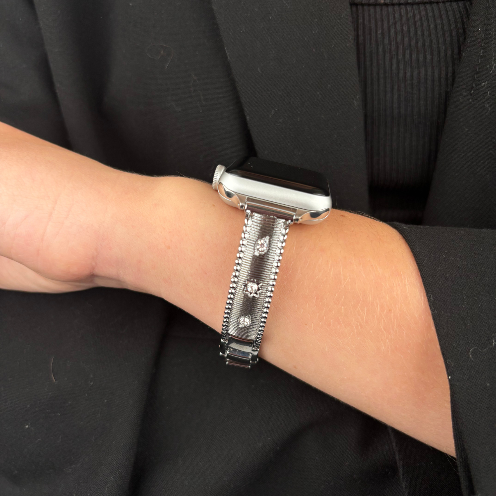 Shimmer Star Apple Watch Strap - Silver