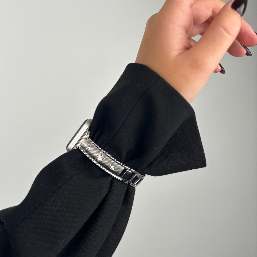 Shimmer Star Apple Watch Strap - Silver