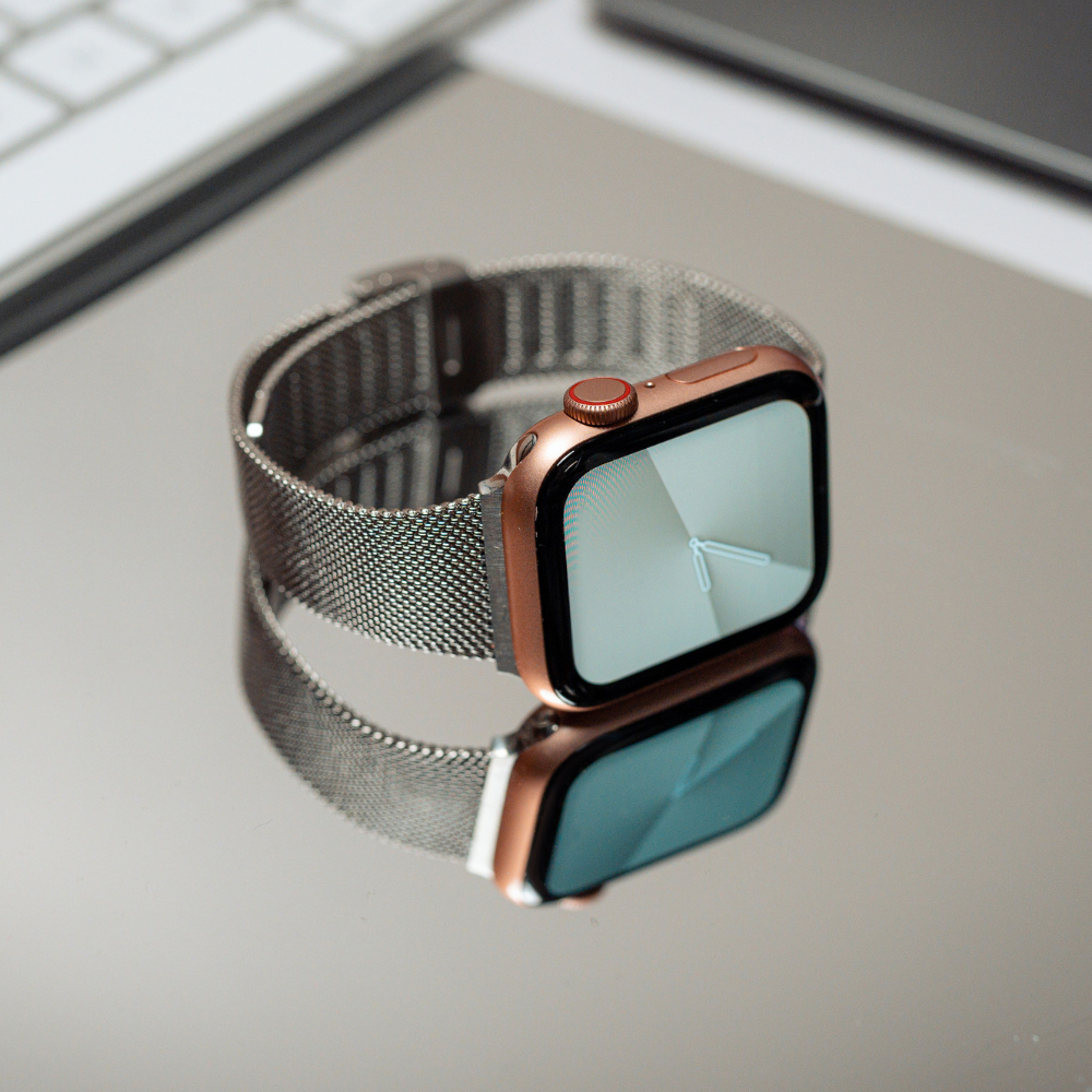 Milanese Apple Watch Kayışı - Gümüş