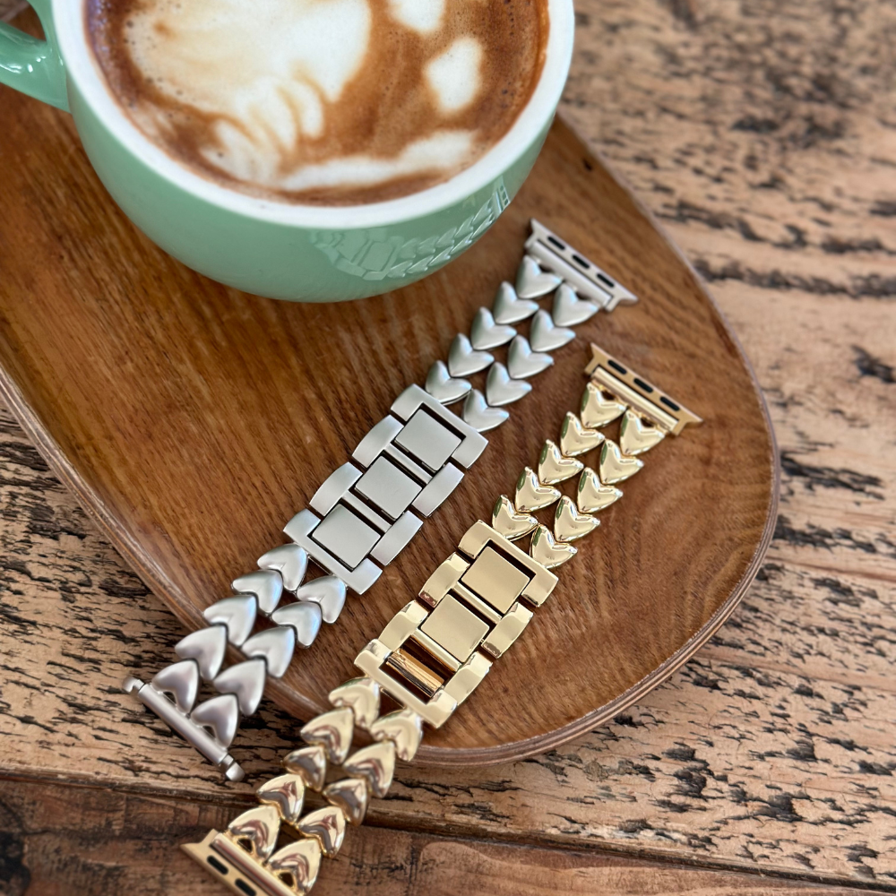 Kalpli Zincir Apple Watch Kayışı - Altın