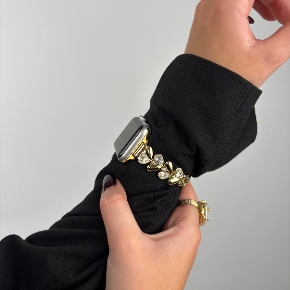 Sparkle Petal Apple Watch Strap - Gold