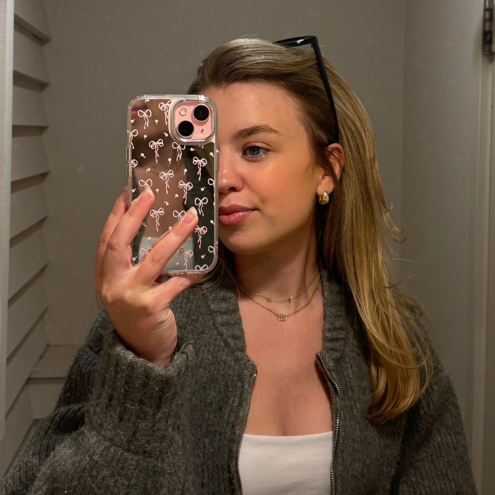 Mirror Phone Case - Dainty Bows