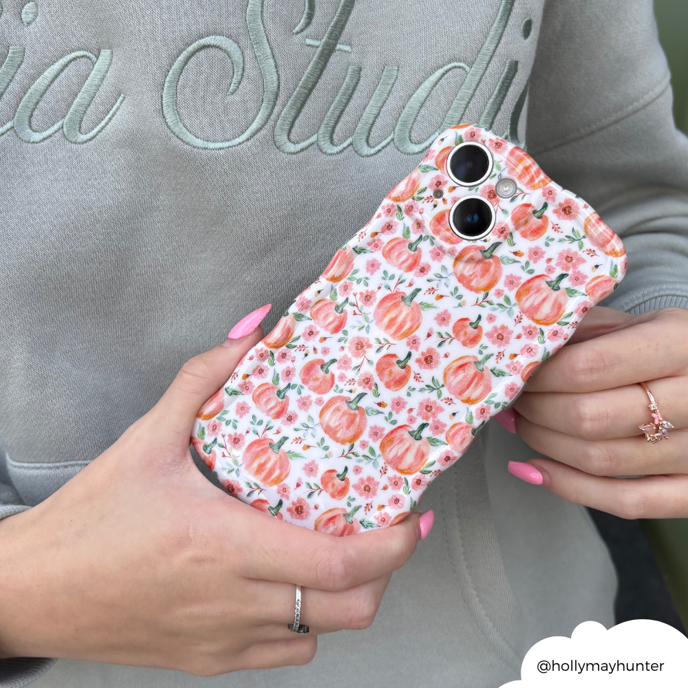 Dalgalı Telefon Kılıfı - Şirin Balkabakları