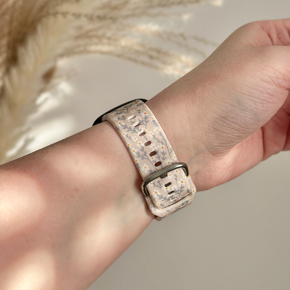 Fitbit Kayışı - Nude Çiçekler