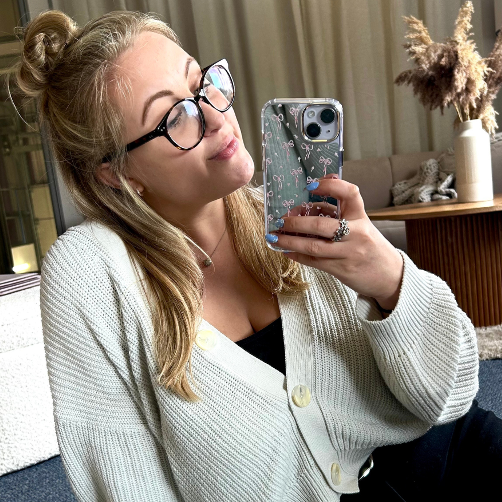 Mirror Phone Case - Dainty Bows