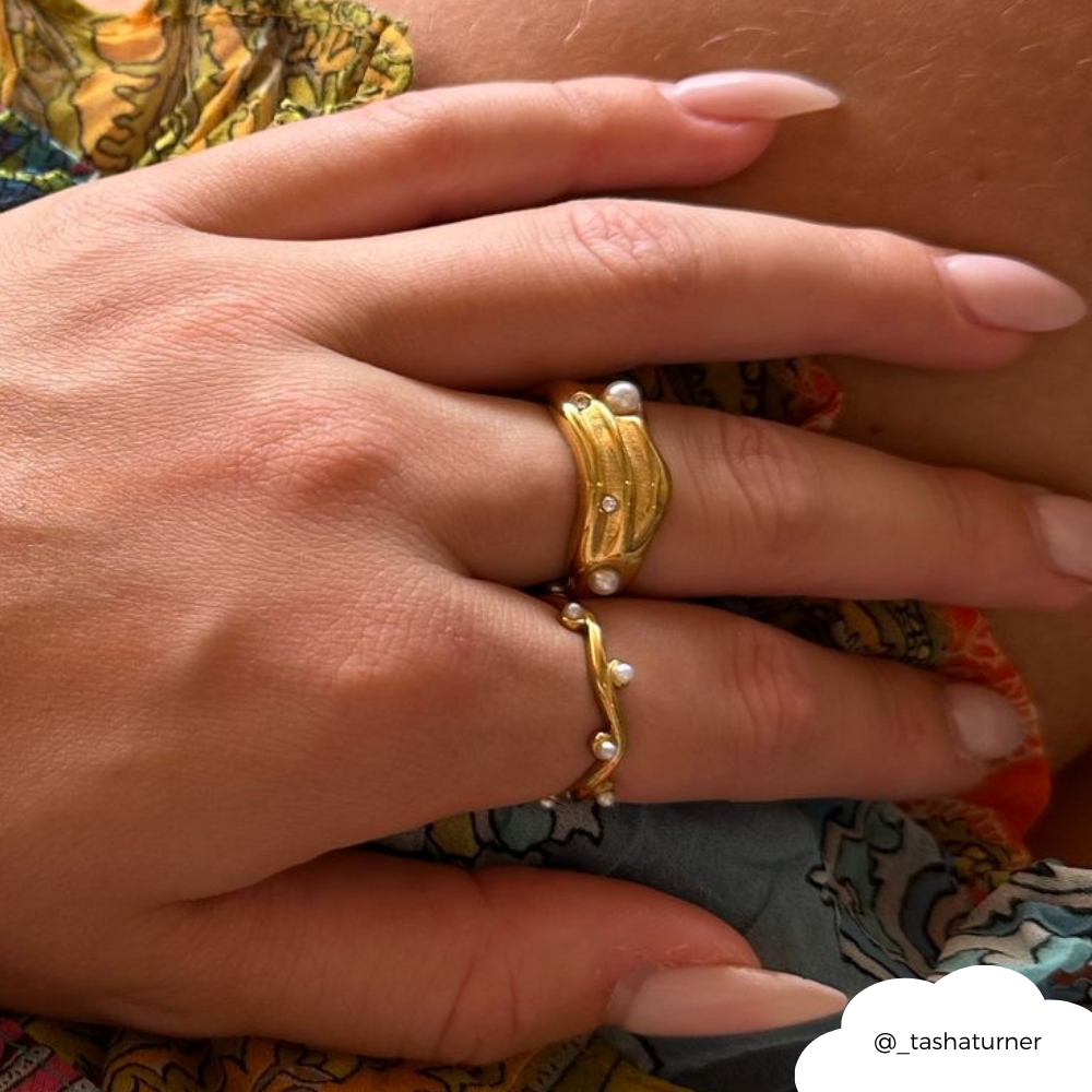 Tide Set İnci Yüzük