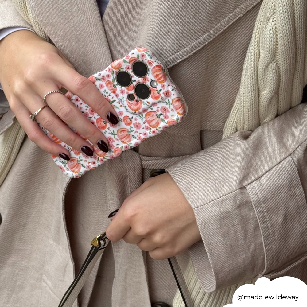 Dalgalı Telefon Kılıfı - Şirin Balkabakları