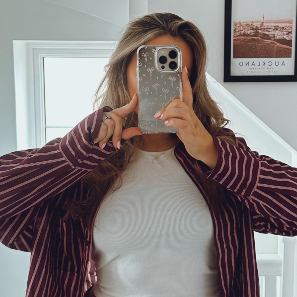 Mirror Phone Case - Dainty Bows