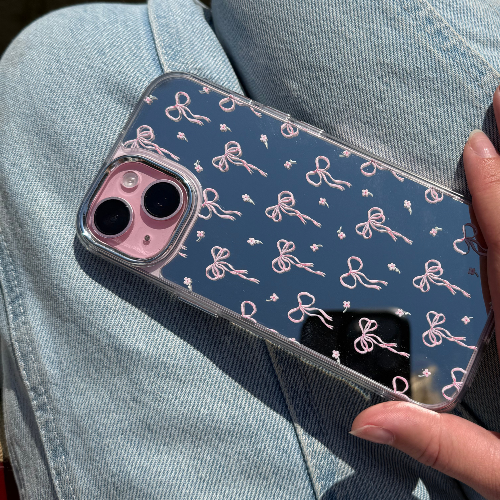 Mirror Phone Case - Dainty Bows