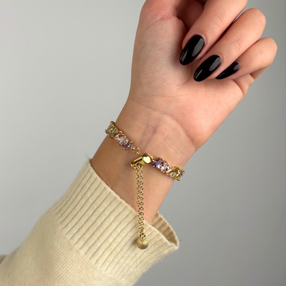 Riviera Kristal Apple Watch Kayışı - Altın