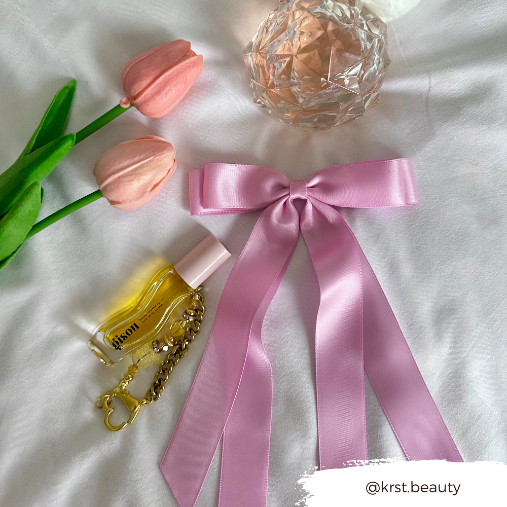 Ribbon Bow Clip - Peony Pink