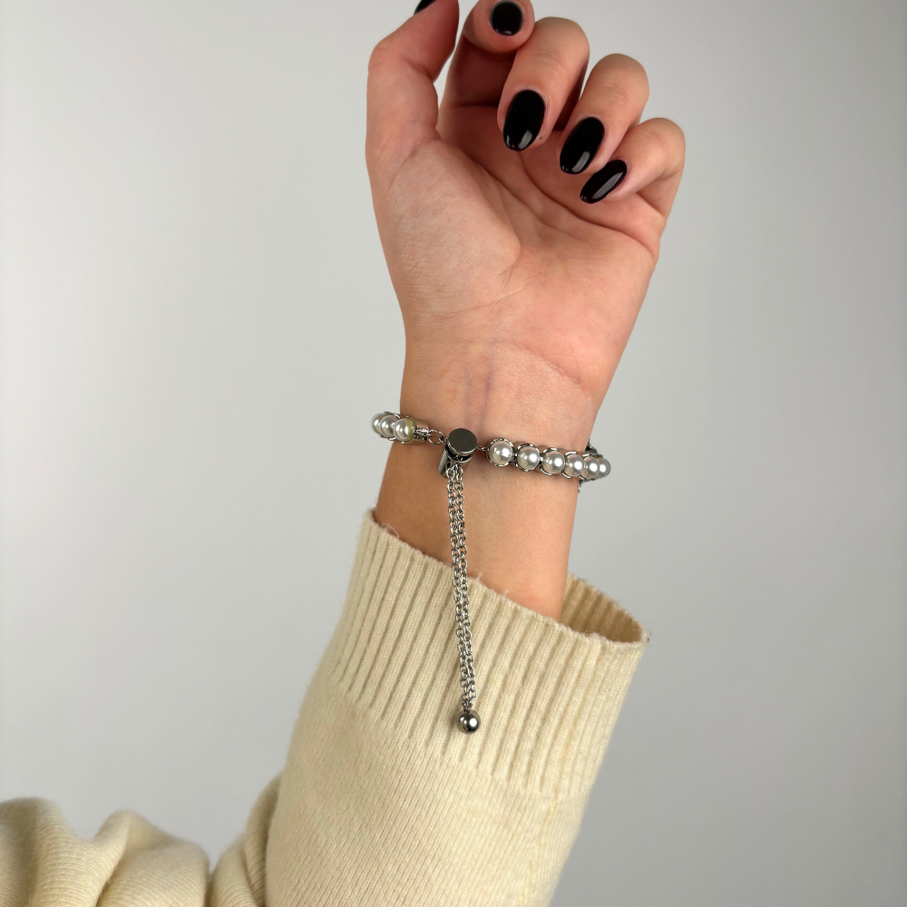 Isla Pearl Apple Watch Kayışı - Gümüş