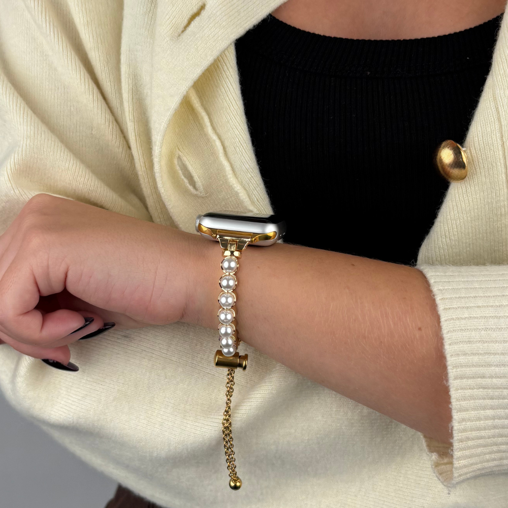 Isla Pearl Apple Watch Kayışı - Altın