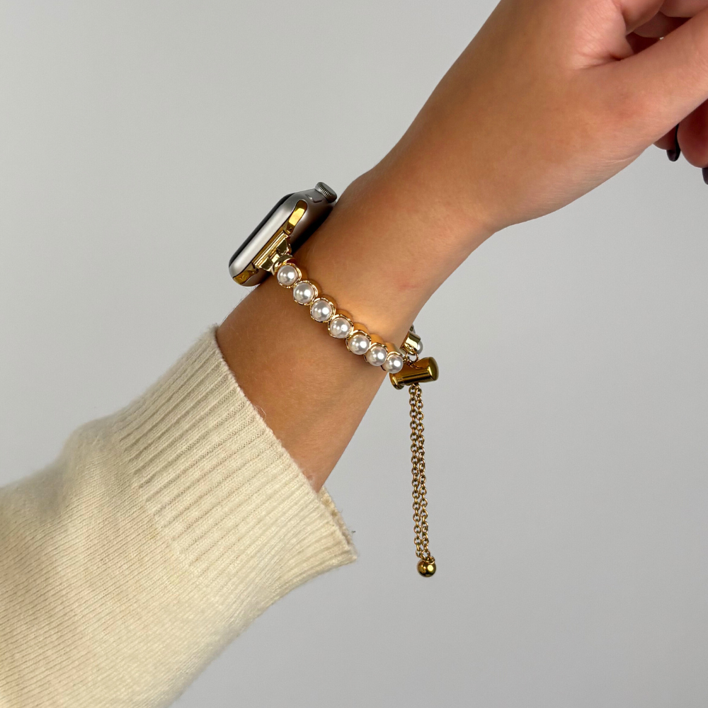 Isla Pearl Apple Watch Kayışı - Altın