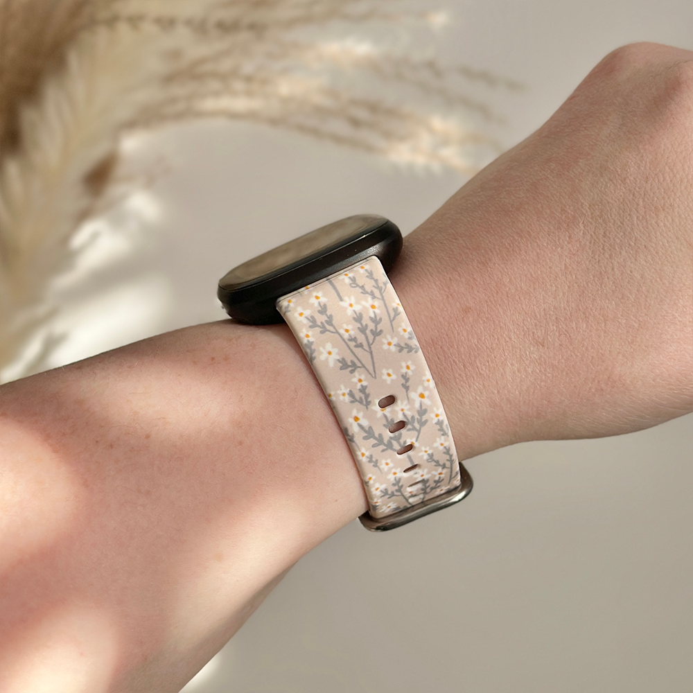 Fitbit Kayışı - Nude Çiçekler