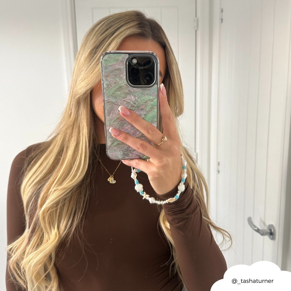 Real Natural Shell Phone Case - White