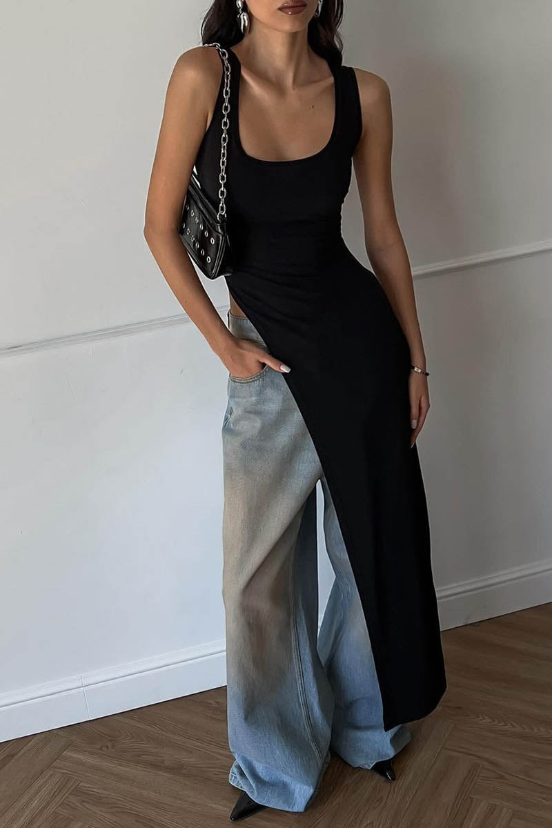 Urban Muse Slit Bodycon Dress