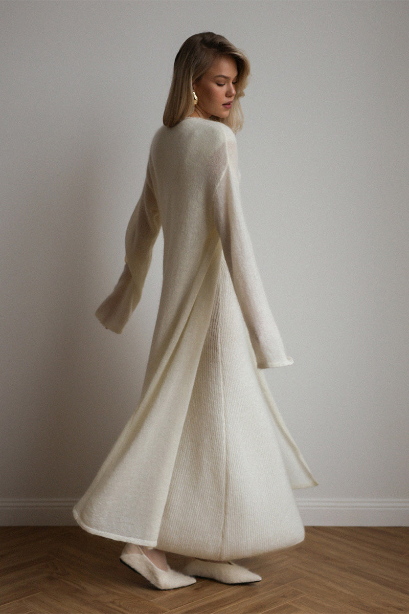 Cozy Cardigan & Knit Dress Set