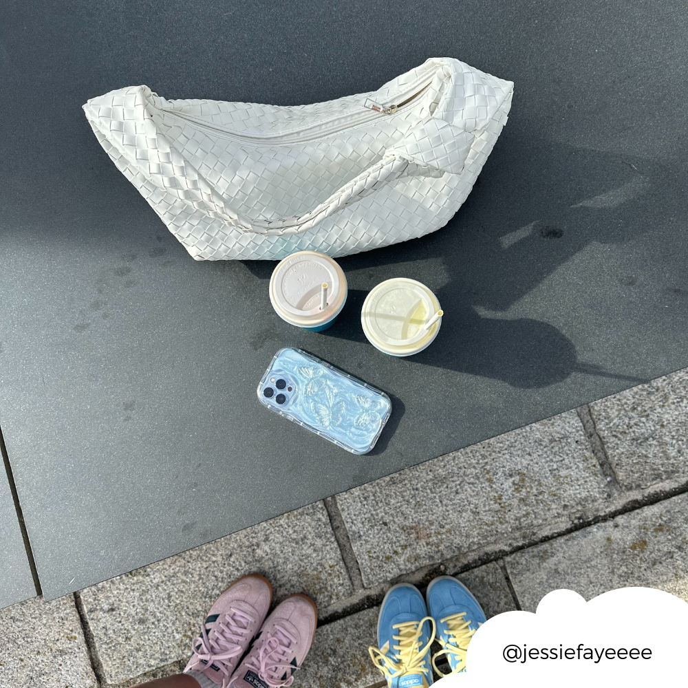 Parıltılı Mavi Kelebekler Telefon Kılıfı