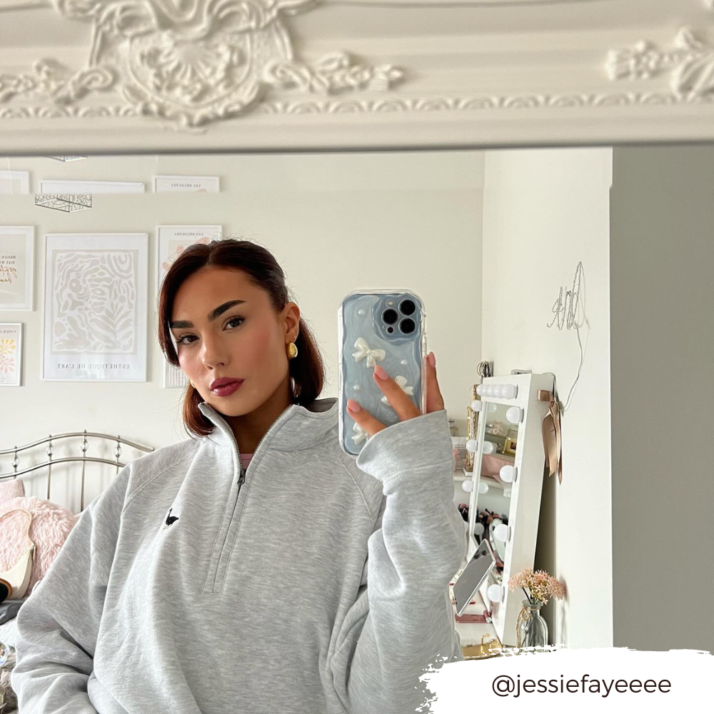 İnci ve Kurdeleli Telefon Kılıfı