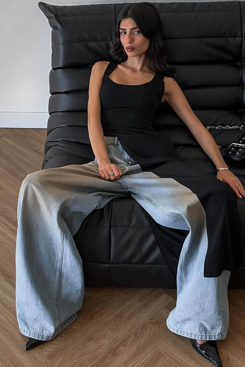 Urban Muse Slit Bodycon Dress