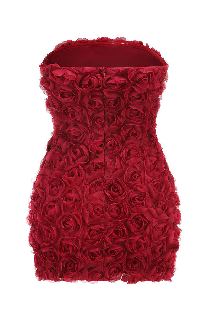 Blossom Flame Midi Dress