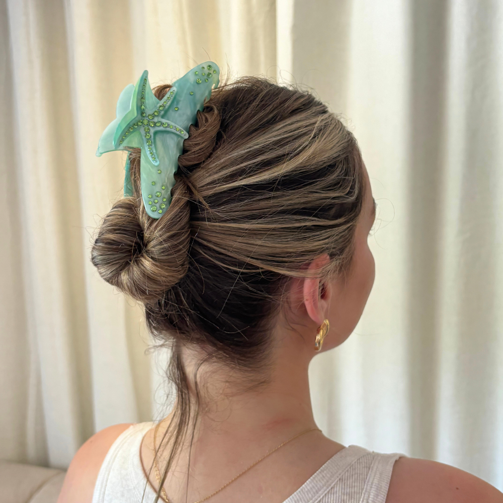 Starfish Claw Clip - Seafoam