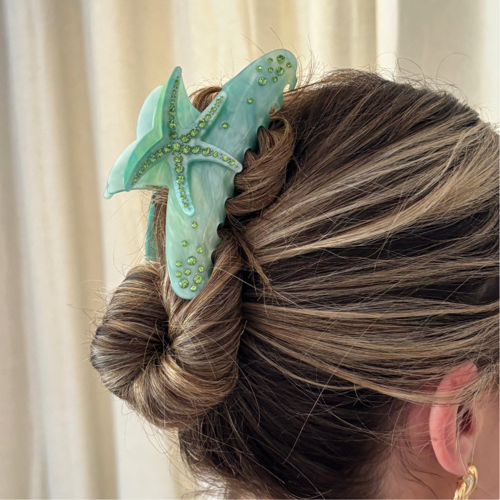 Starfish Claw Clip - Seafoam