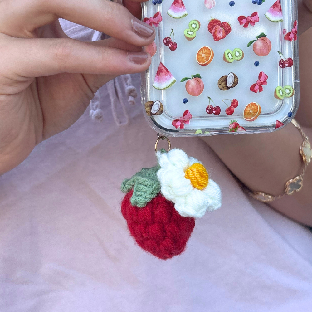 Phone Charm - Red Strawberry