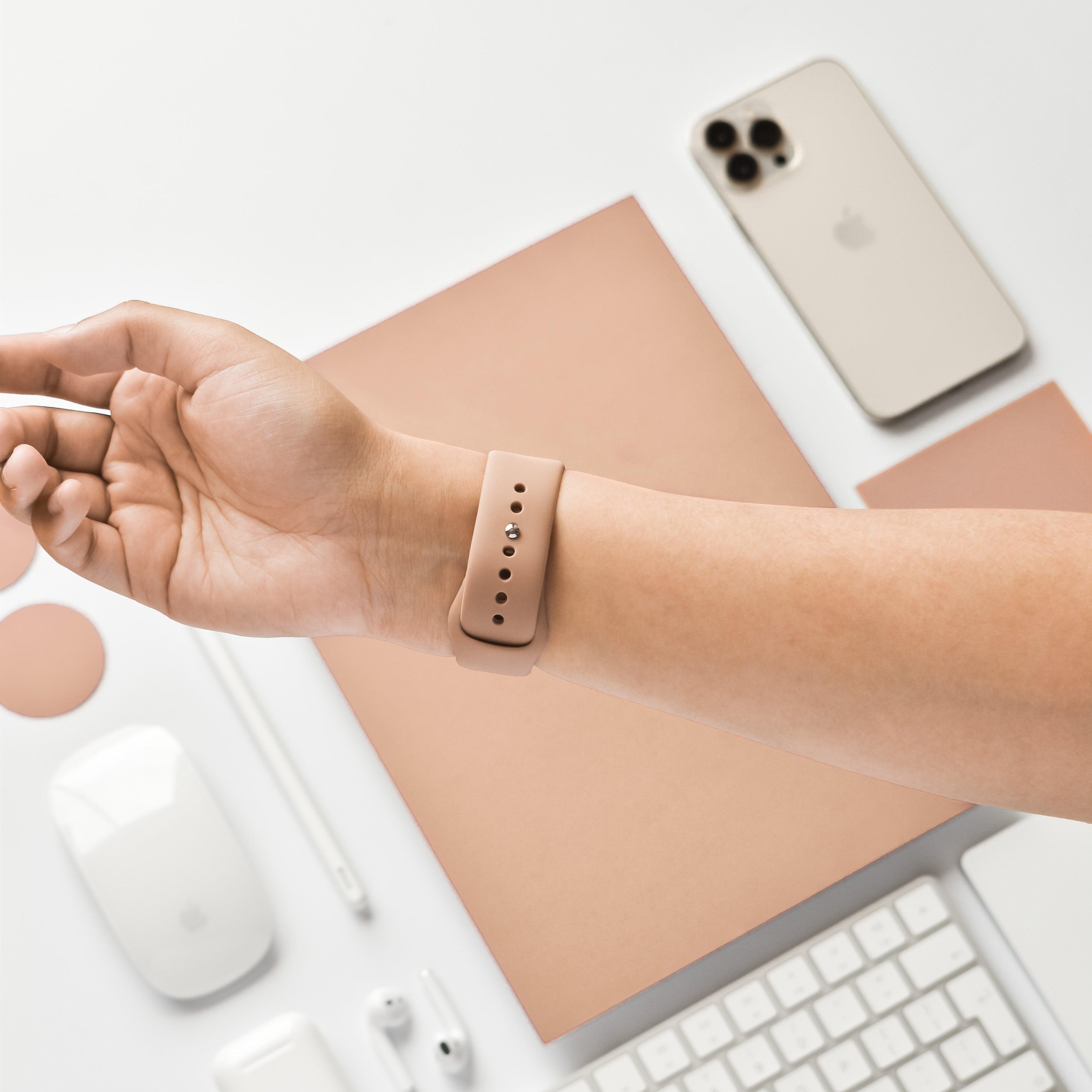 NAKD Apple Watch Kayışı - Cappuccino