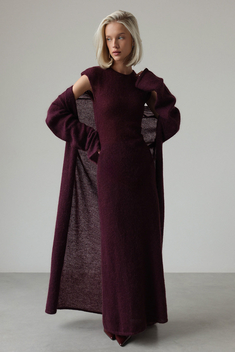 Cozy Cardigan & Knit Dress Set