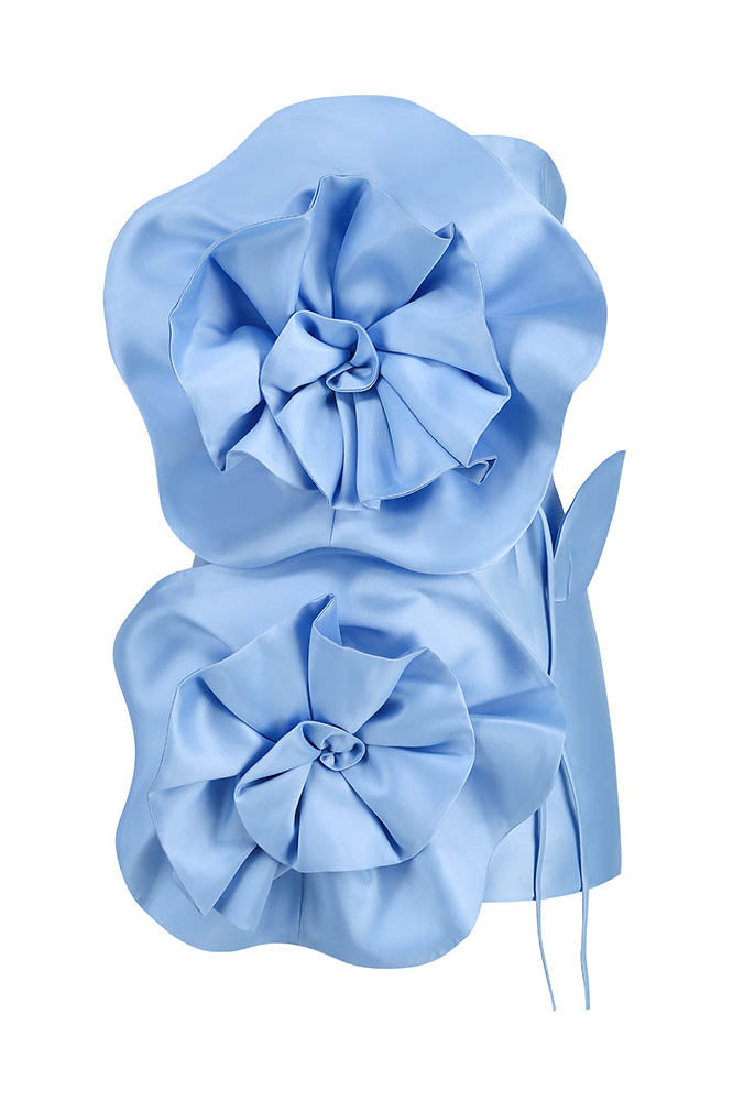 Venus Flowers Strapless Mini Dress