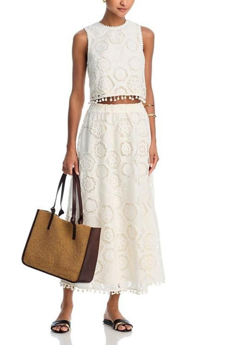 Square Crochet Tank Top & Maxi Skirt