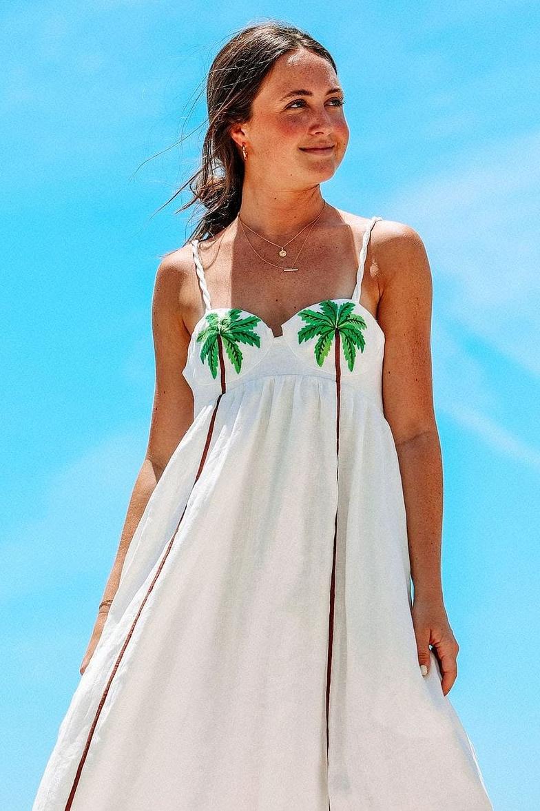 Palm Oasis Slip Dress