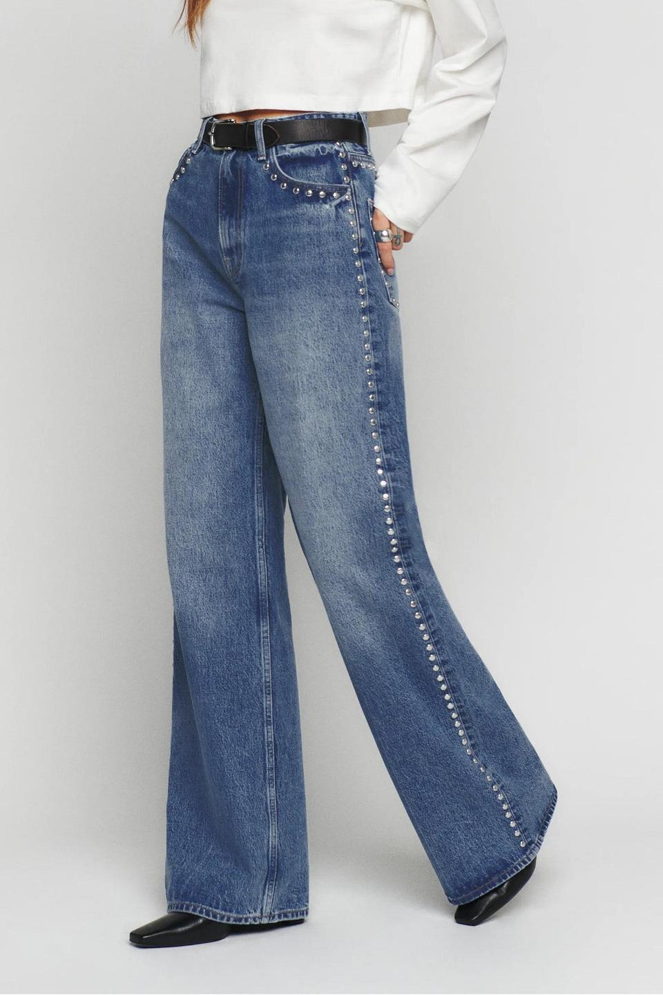 Cary High Rise slouchy Wide Leg Jeans