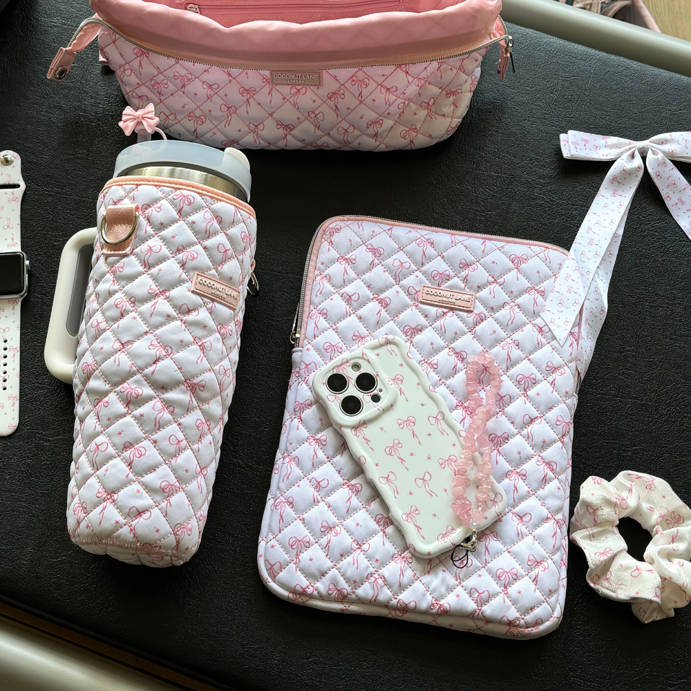Quilted Dainty Bows iPad Sleeve
