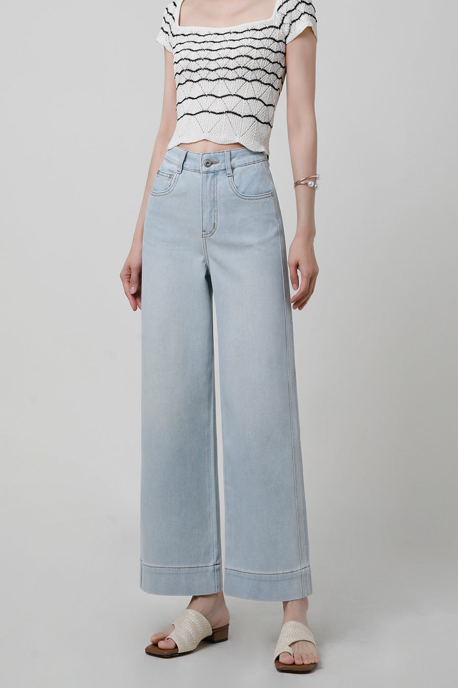 High-Waist Wide-Leg Jeans