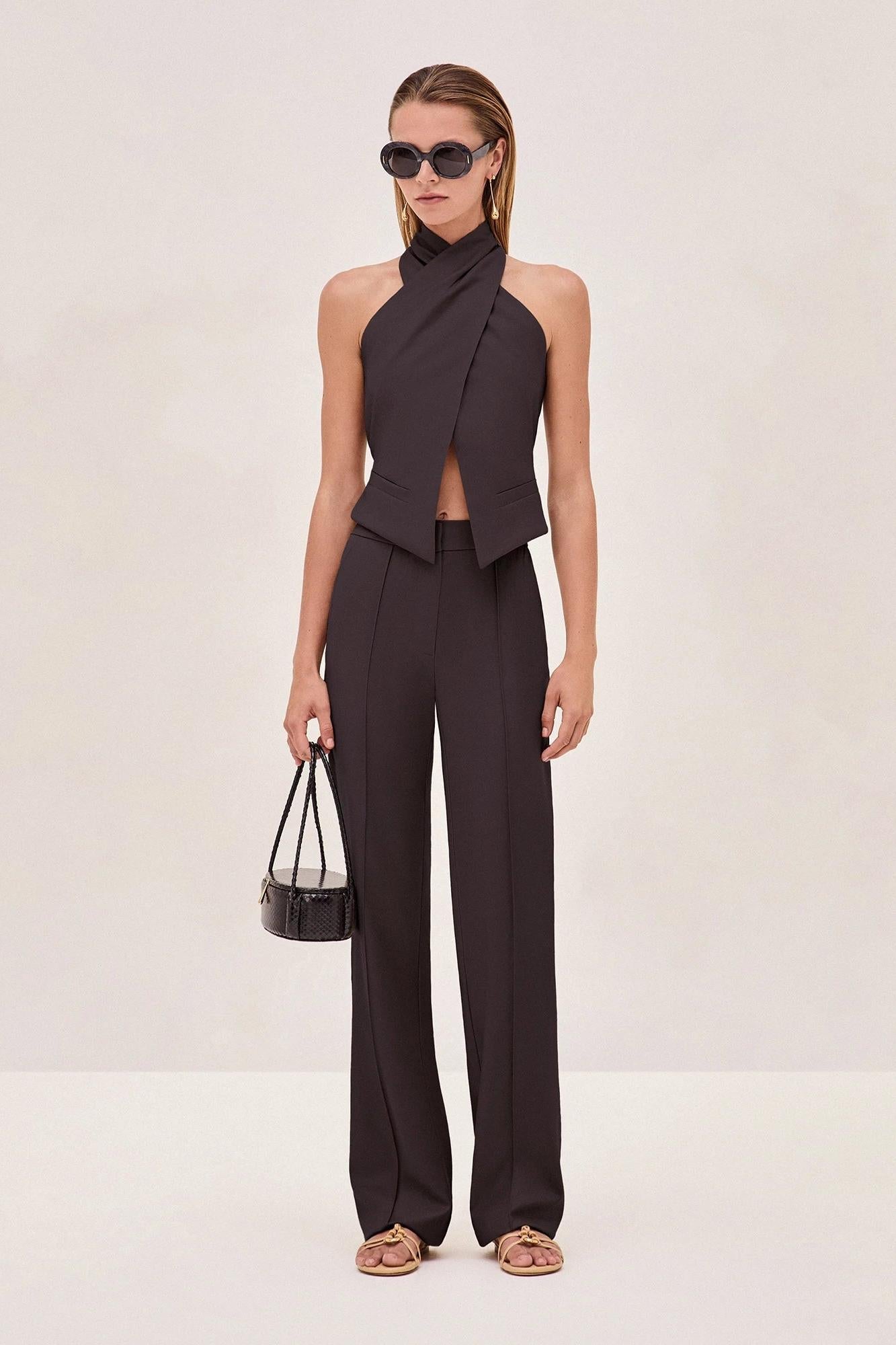 Cross Halter Neck Vest Top