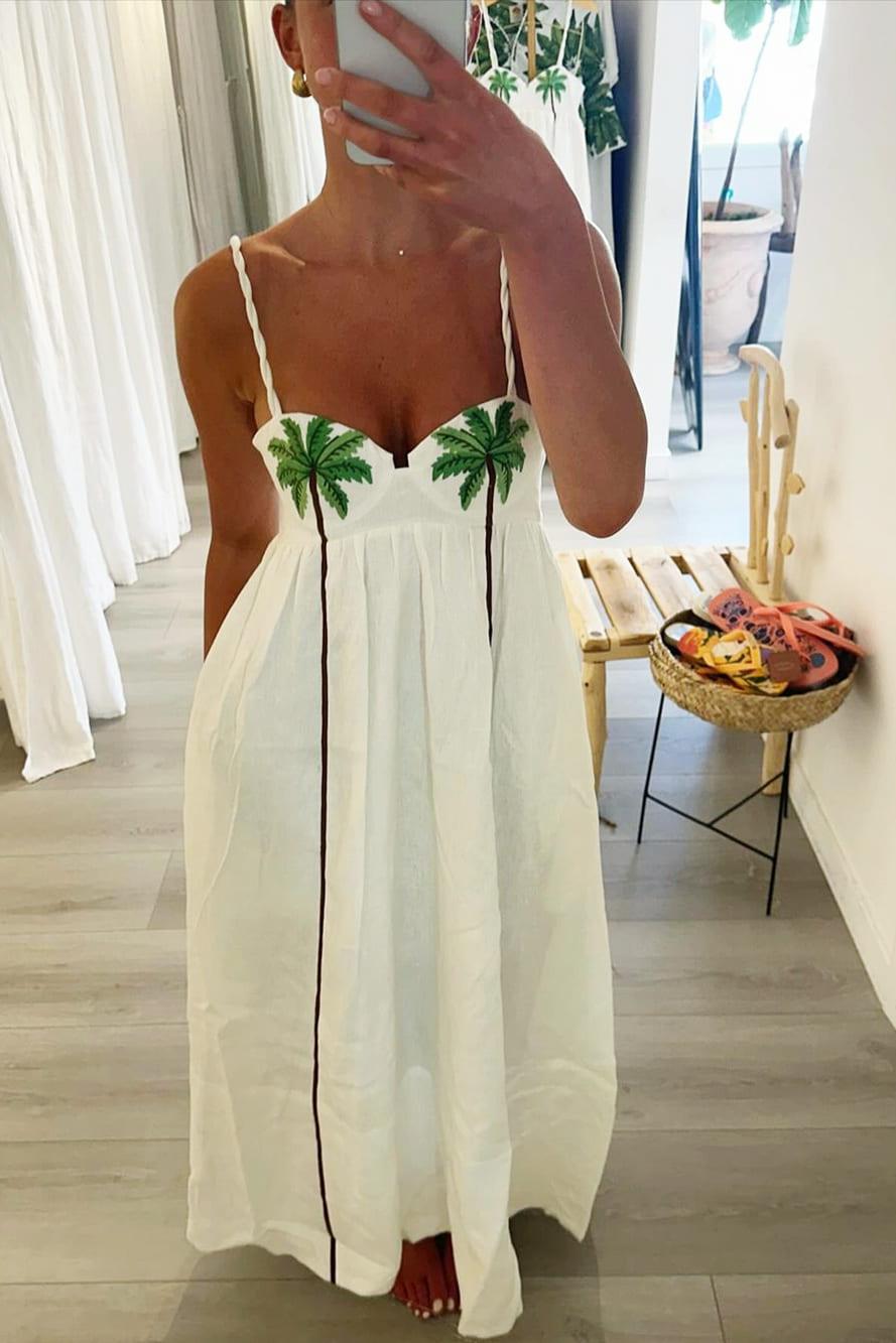 Palm Oasis Slip Dress