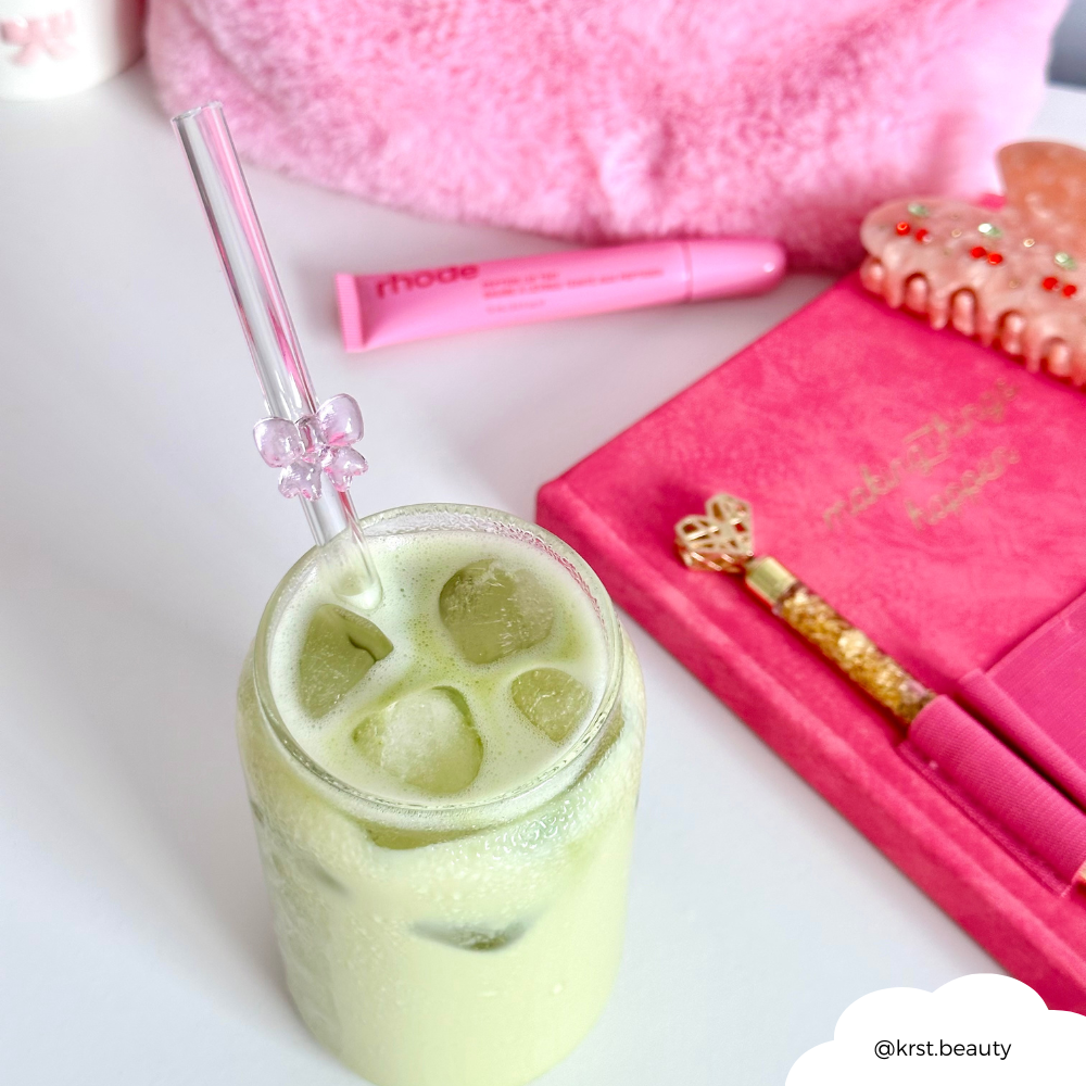 Cam Pipet Seti - Pembe Kurdele